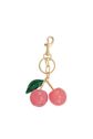 Cereza tas charm met kers, lichtrood, large