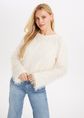 Sombra suave top met franjes, wit, off-white, large