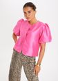 Luzca top met knopen, lichtroze, large