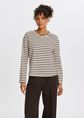 Dulce t-shirt gestreept, donkerbruin, large