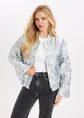 Amor bomberjack met print, lichtblauw, large