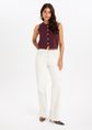 Bella straight leg jeans, wit, off-white, large