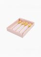 Gouden lepels met parels, meerkleurig, large
