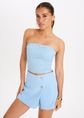 Coco kanten bandeau top, blauw, large