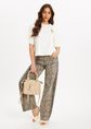 Denim jeans met panterprint, meerkleurig, large