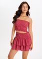 Rayo bandeau top smock, rose, donker, large