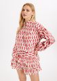 Fiesta blouse met print, rood, large