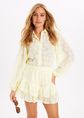 Luzca blouse met bloemen, geel, large