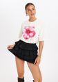Sanchez ruffle skort, zwart, large