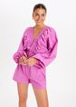 Estío crop top met smock, rose, large