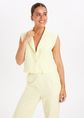 Mar cropped gilet, lichtgeel, large