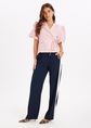 Amor track pants met strepen, donkerblauw, large