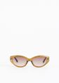 Calida cat-eye zonnebril, camel, large