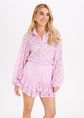 Encaje kanten blouse, rose, large