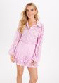 Encaje kanten skort, rose, large