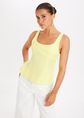 Lazo top met strik, lichtgeel, large