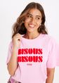 Beso t-shirt met applicatie, lichtroze, large