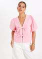 Clavo denim blouse, lichtroze, large