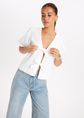 Clavo denim blouse, wit, large