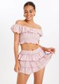 Calor ruffle skort, lichtroze, large