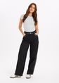 Brava wide leg jeans met studs, zwart, large