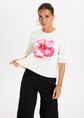 Dia oversized t-shirt, wit, large