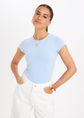 Básico t-shirt, lichtblauw, large