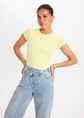 Básico t-shirt, lichtgeel, large