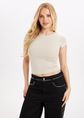 Básico t-shirt, zand, large
