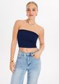 Básica bandeau top, donkerblauw, large
