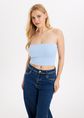 Básica bandeau top, lichtblauw, large