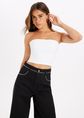 Básica bandeau top, wit, large