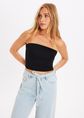 Básica bandeau top, zwart, large