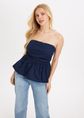 Risa bandeau top, donkerblauw, large