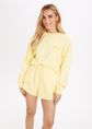 Star sweater met merklogo, lichtgeel, large