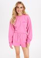 Star sweater met merklogo, rose, donker, large