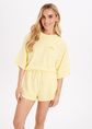 Star oversized t-shirt, lichtgeel, large