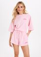 Star oversized t-shirt, lichtroze, large