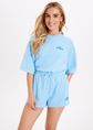 Star sweatshort met merklogo, lichtblauw, large