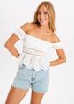 Amar denim short met hartjes, blauw, used light, large