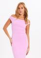 Sirena off shoulder jurk, rose, large