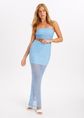 Sirana kanten maxi rok, lichtblauw, large