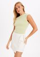 Sirena skort met overslag, wit, off-white, large