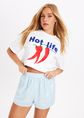Sirena short met pailletten, lichtblauw, large
