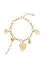Trébol bedelarmband, goud, large