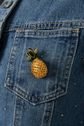 Piña broche ananas, geel, large