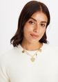 Perla ketting met bedels, goud, large