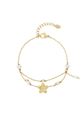 Flor armband met parels, goud, large