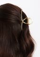 Metal haarclip, goud, large