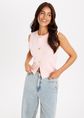 Lazo gilet met knopen, rose, pastel, large